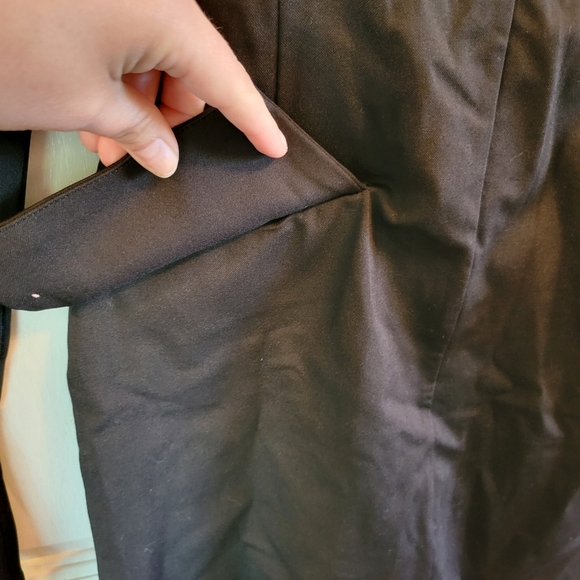 Black Bodycon Stretchy Dress With High Neck Long Sleeves - Picture 2 of 9